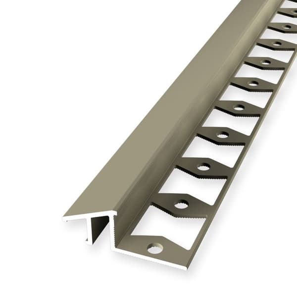 Rampprofil Anpassningsprofil 12.5 x 17 x 2500 mm Ramhöjd 6-12.5 mm Kompensationsprofil Aluminium Profi...