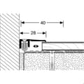 Miniatyrbild 3 av 5: PROVISTON Avslutningsprofil Kompensationsprofil l 28 mm Kompensation av H 6.5 - 16 mm L 1000 mm Aluminiumprofil Silver...