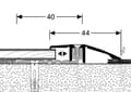 Miniatyrbild 3 av 5: PROVISTON Kompensationsprofil Övergångsprofil l 44 mm Kompensation av H 6,5 - 16 mm L 1000 mm Profil i aluminium Arge...