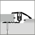Miniatyrbild 4 av 5: PROVISTON Kompensationsprofil Övergångsprofil l 44 mm Kompensation av H 6,5 - 16 mm L 1000 mm Profil i aluminium Arge...