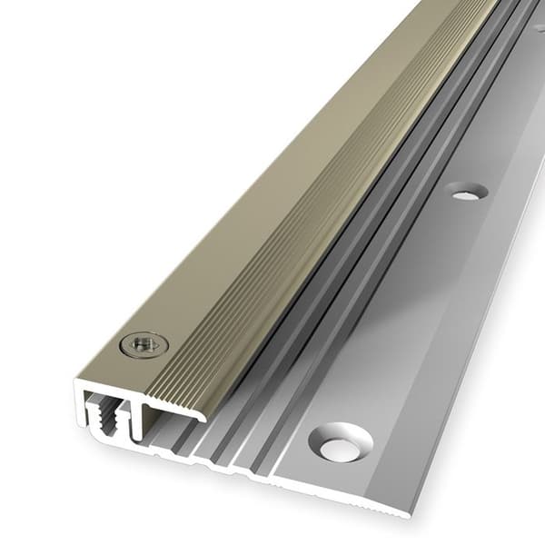PROVISTON Avslutningsprofil Kompensation i vinyl l 17 mm Kompensation i H 4 - 9.5 mm L 900 mm Aluminiumprofil Sand