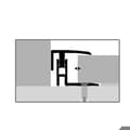 Miniatyrbild 4 av 5: PROVISTON Insättningsprofil Parkettkompensation l 21 mm Kompensation H 12 - 17 mm L 1000 mm Aluminiumprofil Brun