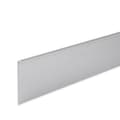 Miniatyrbild 1 av 6: PROVISTON Klädd plint att limma H 50 mm l 6 mm L 2500 mm anodiserad aluminium silver att skruva fast