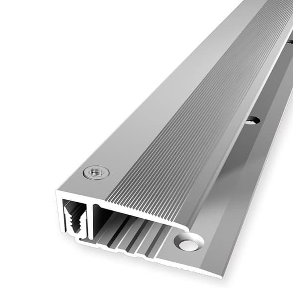 PROVISTON Infällningsprofil Kompensationsprofil l 33 mm Kompensation av H 7 - 18 mm L 1000 mm Aluminiumprofil Silver