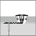 Miniatyrbild 4 av 5: PROVISTON Kompensationsprofil Profil i vinyl l 25 mm Kompensation av H 4 - 9.5 mm L 2700 mm Aluminiumprofil Brons