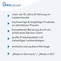 Miniatyrbild 5 av 5: PROVISTON Kompensationsprofil Profil i vinyl l 25 mm Kompensation av H 4 - 9.5 mm L 2700 mm Aluminiumprofil Brons