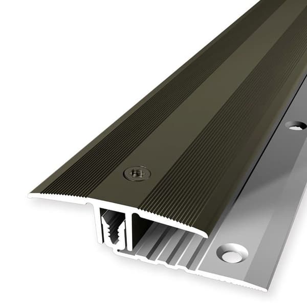 PROVISTON Övergångsprofil Parkettkompensation l 44 mm H 7 - 18 mm L 2700 mm Aluminiumprofil Bronserad...