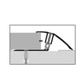 Miniatyrbild 4 av 5: PROVISTON Flexibel kompenseringsprofil Profil för parkett l 51 mm Kompensation av H 7 - 23 mm L 900 mm Aluminiumprofil...