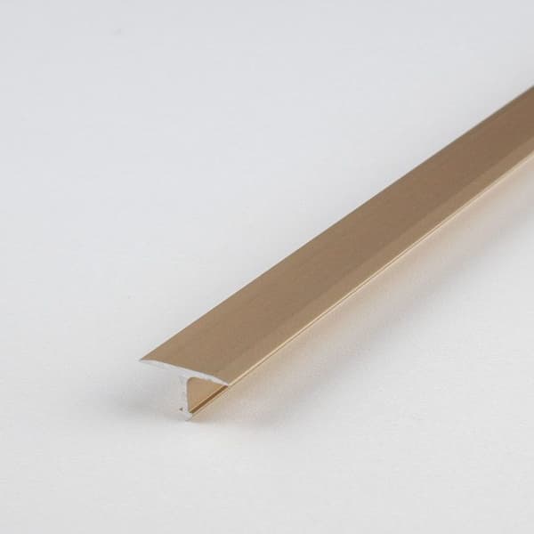PROVISTON T-profil 7 x 14 x 2500mm anodiserad aluminium ljusbrons