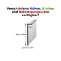 Miniatyrbild 1 av 2: PROVISTON Kloss att limma H 100 mm b 11 mm L 2500 mm anodiserad silver aluminium att skruva fast