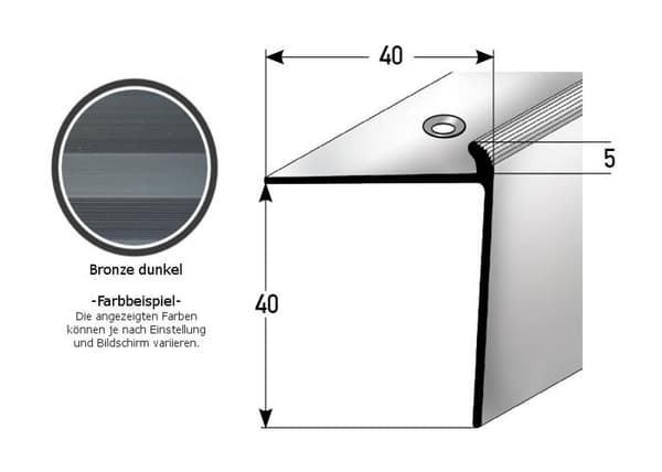 PROVISTON Steg för golvbeläggning 40 x 40 x 1000 mm Silver