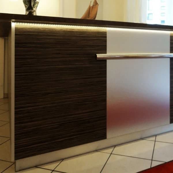 PROVISTON Profil LED i aluminium 20 x 8 x 2000 mm Vit LED-belysning Indirekt belysning LED-remsor 1 styck