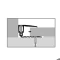 Miniatyrbild 4 av 5: PROVISTON Insättningsprofil Kompensationsprofil l 33 mm Kompensation av H 7 - 18 mm L 1000 mm Aluminiumprofil Utseende i...