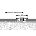Miniatyrbild 3 av 5: PROVISTON Kompensationsprofil Vinylprofil l 25 mm Kompensation av H 4 - 9.5 mm L 2700 mm Aluminiumprofil Utseende in...