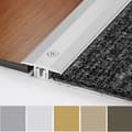 Miniatyrbild 2 av 5: PROVISTON Kompensationprofil Vinylprofil l 25 mm Kompensation av H 4 - 9.5 mm L 1000 mm Aluminiumprofil Utseende in...
