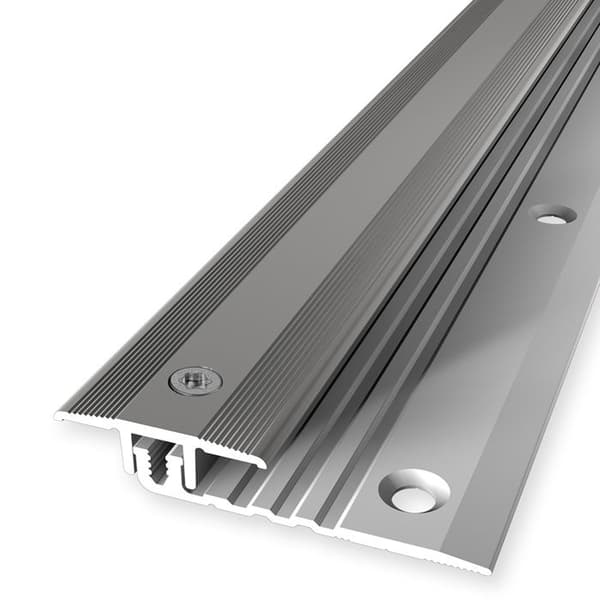 PROVISTON Kompensationprofil Vinylprofil l 25 mm Kompensation av H 4 - 9.5 mm L 1000 mm Aluminiumprofil Utseende in...
