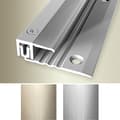 Miniatyrbild 1 av 2: PROVISTON Avslutningsprofil Kompensationsprofil l 28 mm Kompensation av H 6.5 - 16 mm L 1000 mm Profil i aluminium Platin...