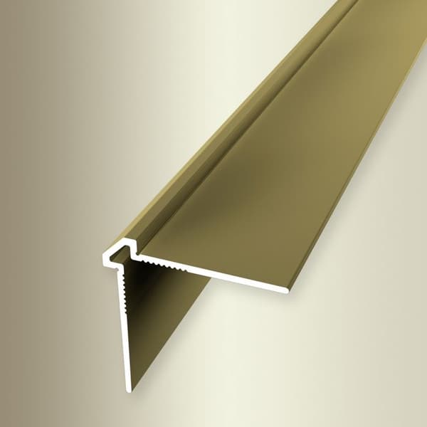 Väggprofil "No. 155" 25 x 25 x 2700 mm Alu Vinklad tapet Låg guld odlad