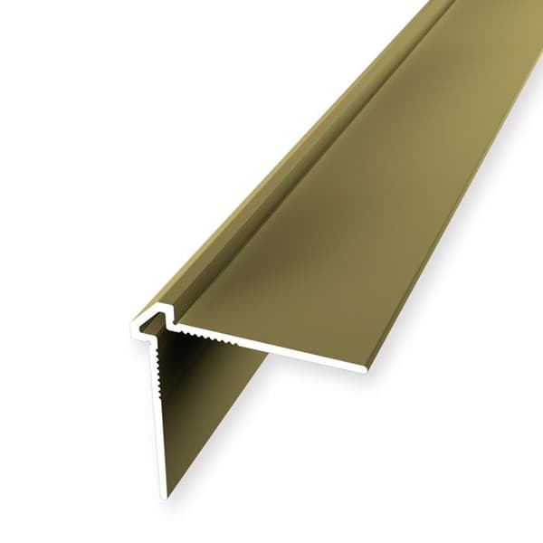 Väggprofil "No. 155" 25 x 25 x 2700 mm Alu Vinklad tapet Låg guld odlad