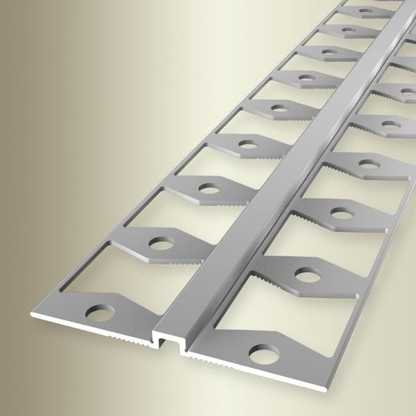 Väggprofil 4 x 4 x 2700 mm Hörnlist tapet slät Silver präglad stängd