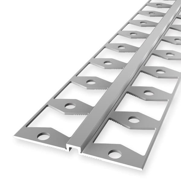 Väggprofil 4 x 4 x 2700 mm Hörnlist tapet slät Silver präglad stängd