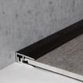 Miniatyrbild 4 av 6: Profil av finish kantlist i laminat H 5 - 9 mm l 21 mm i 2 delar anodiserad aluminium hålad-guld-900