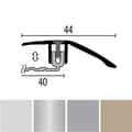 Miniatyrbild 2 av 5: PROVISTON Kompensationsprofil Profil för parkett l 44 mm Kompensation av H 6,5 - 16 mm L 2700 mm Aluminiumprofil Alu p...