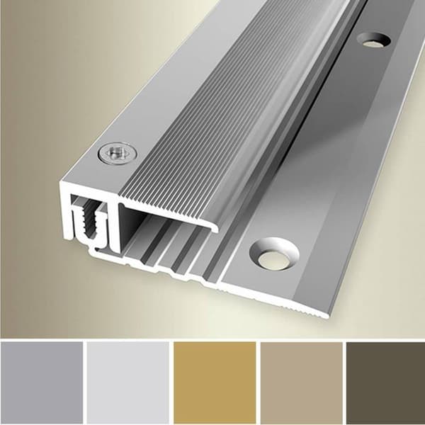 PROVISTON Avslutningsprofil Parkettkompensation l 22 mm Kompensation av H 6.5 - 16 mm L 900 mm Aluminiumprofil Silver