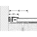 Miniatyrbild 3 av 5: PROVISTON Kompensationsprofil Profil för parkett l 22 mm Kompensation av H 6.5 - 16 mm L 1000 mm Profil i aluminium Argen...