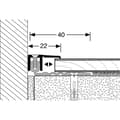 Miniatyrbild 3 av 5: PROVISTON Avslutningsprofil Parketkompensering l 22 mm Kompensering av H 6.5 - 16 mm L 2700 mm Aluminiumprofil Silver...
