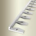 Miniatyrbild 6 av 6: PROVISTON Avslutningsprofil l 21 mm H 2 mm L 2500 mm Anodiserad aluminium Profil utan stansning Silverfärgad Ogenomborrad