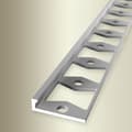 Miniatyrbild 1 av 6: PROVISTON Avslutningsprofil l 21 mm H 2 mm L 2500 mm Anodiserad aluminium Profil utan stansning Silverfärgad Ogenomborrad