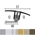 Miniatyrbild 2 av 5: PROVISTON Profil rätthållning flexibel Parkett l 37 mm Höjdskillnad 7 - 17 mm Guld L 2700 mm