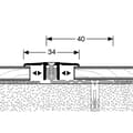 Miniatyrbild 3 av 5: PROVISTON Övergångsprofil Laminatkompensation l 34 mm H 6.5 - 16 mm L 1000 mm Aluminiumprofil Guld...