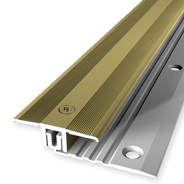 PROVISTON Övergångsprofil Laminatkompensation l 34 mm H 6.5 - 16 mm L 1000 mm Aluminiumprofil Guld...