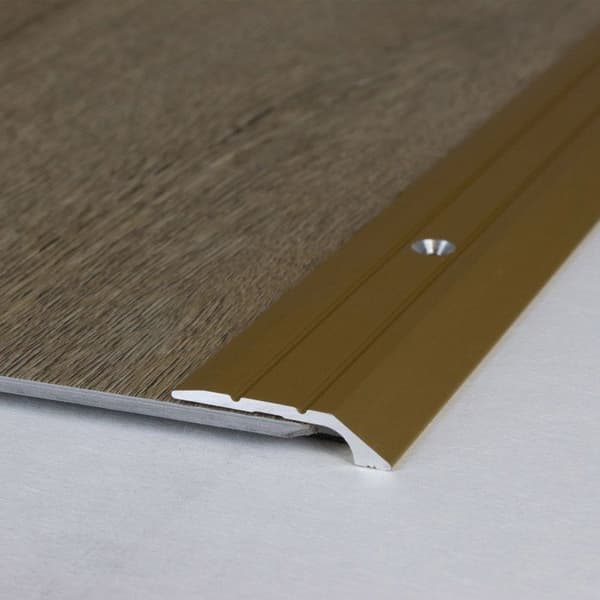 Avslutningsprofil tjocklek 4,5 mm anodiserad aluminium att skruva fast