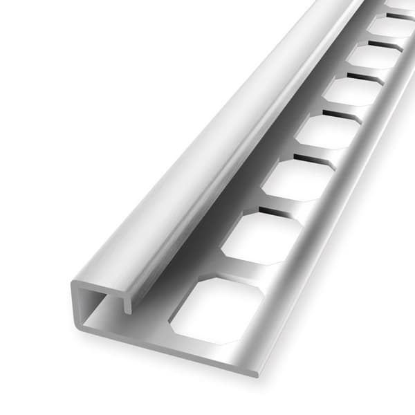 Kantprofil 10 x 33 mm H kant 10 mm profilerad stängd perforerad Küberit