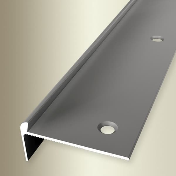 Näsprofil 21 x 48 x 2500 mm Hörnprofil i aluminium, olika varianter Küberit rostfritt stål