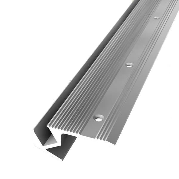 LED-profil för trappnos 23,5 x 23,5 x 2500 mm Aluminiumprofil i sträckt vinkel Küberit Silver