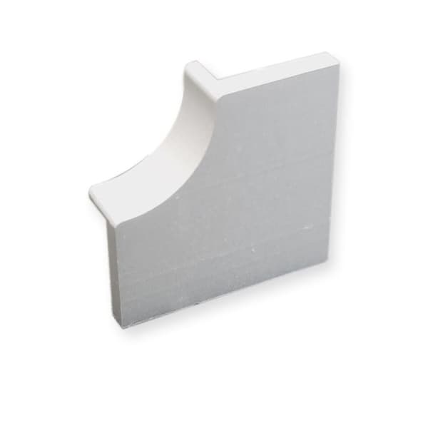 Rätt ände för väggprofil 22 x 22 mm Aluminiumprofil med spår Anslutning med kontakt Küberit