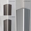 Miniatyrbild 4 av 5: PROVISTON Skyddsstöd för hörn i aluminium l 40mm H 40 mm L 1000 mm Självhäftande