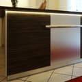 Miniatyrbild 4 av 4: PROVISTON Profil aluminium LED 20x8x2000mm Anodiserad svart LED-belysning Indirekt belysning LED-bitar 1 styck