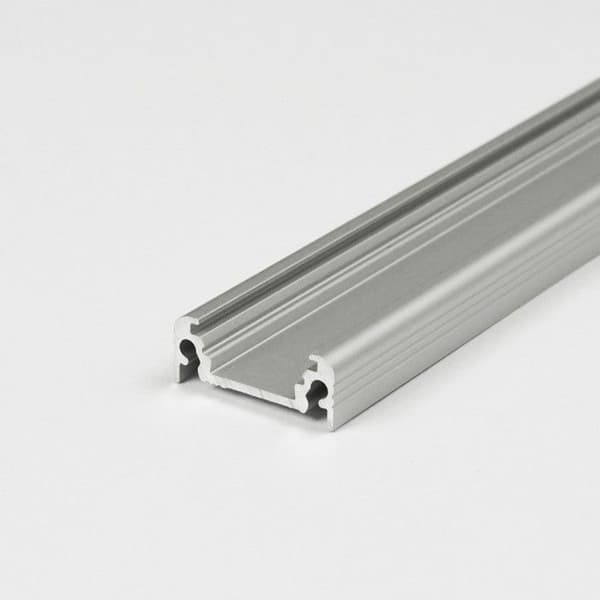 PROVISTON Profil aluminium LED 20x8x2000mm Anodiserad svart LED-belysning Indirekt belysning LED-bitar 1 styck