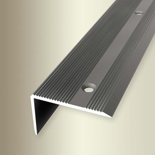 PROVISTON Hörnlist l 40 mm H 0 - 22 mm Aluminium Spårad Genombruten Innanför Rostfritt stål L 2500 mm