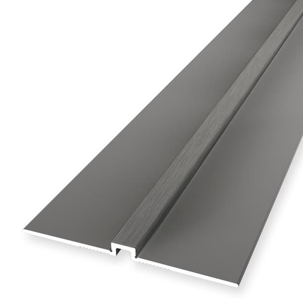 Monteringsprofil 4 x 4 x 2700 mm H ram 2 mm Slät väggprofil i aluminium Küberit Oskärmad rostfritt stål montering