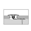 Miniatyrbild 3 av 3: PROVISTON Inläggsprofil Övergångsprofil l 34 mm Kompensation av H 6.5 - 16 mm L 1000 mm Profil i aluminium Utseende i...