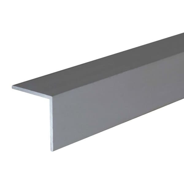 Vinkelprofil som monteringsprofil byggprofil 40 x 2000 mm likbent anodiserad aluminium i silver