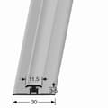Miniatyrbild 4 av 4: Väggprofil 11.5 x 7 x 2600 mm Alu Hörnlist tapet Slät