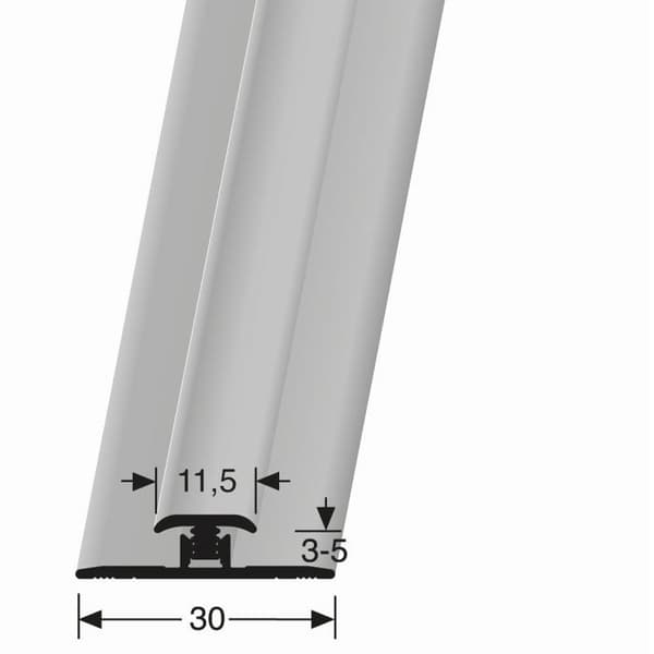 Väggprofil 11.5 x 7 x 2600 mm Alu Hörnlist tapet Slät