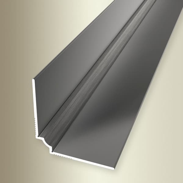 Väggprofil "No. 160" 25 x 25 x 2700 mm Alu Vinkelfot för tapet Slät, ej borrad Stål